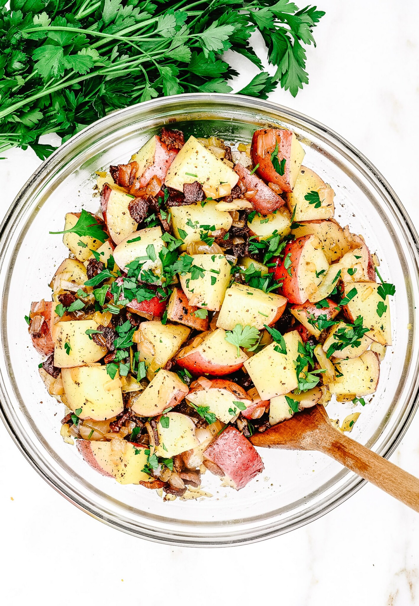 Warm Potato Salad with Bacon & Onion: Easy Summer Recipe